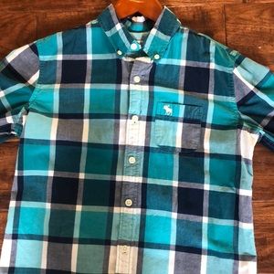 Abercrombie Kids plaid long sleeved 13/14